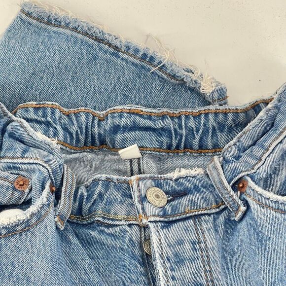 Abercrombie & Fitch 90s Straight High Rise Curve Love Jeans Size 28 Button Fly - Picture 13 of 16